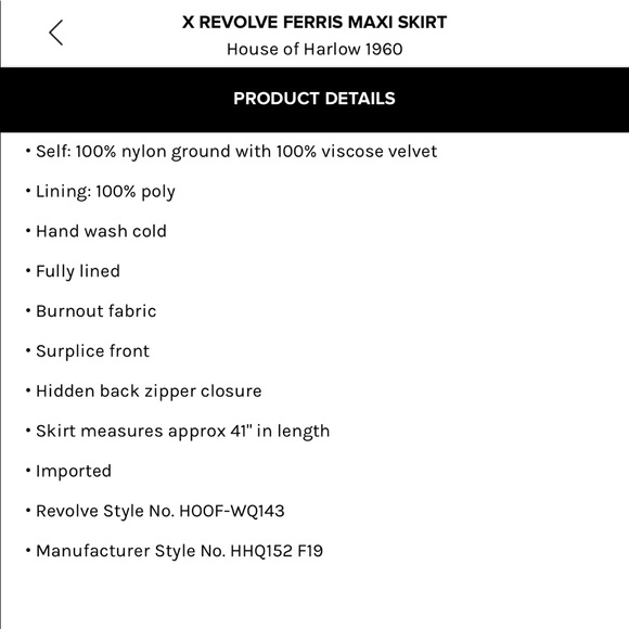 X Revolve Ferris Maxi Skirt - Picture 6 of 7